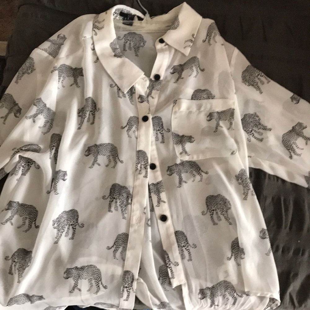 Forever 21 Print Blouse